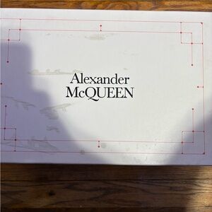 Alexander McQueen White Box with Red Accents